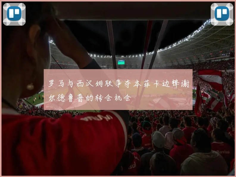 罗马与西汉姆联争夺本菲卡边锋谢尔德鲁普的转会机会