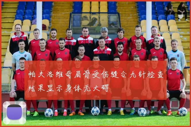 帕夫洛维奇眉骨受伤缝合九针检查结果显示身体无大碍